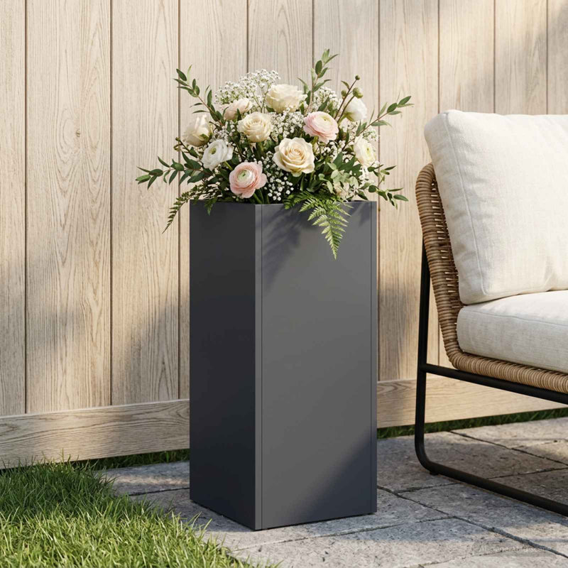 Planter Box, 50cm H x 20cm W x 20cm D, Anthracite
