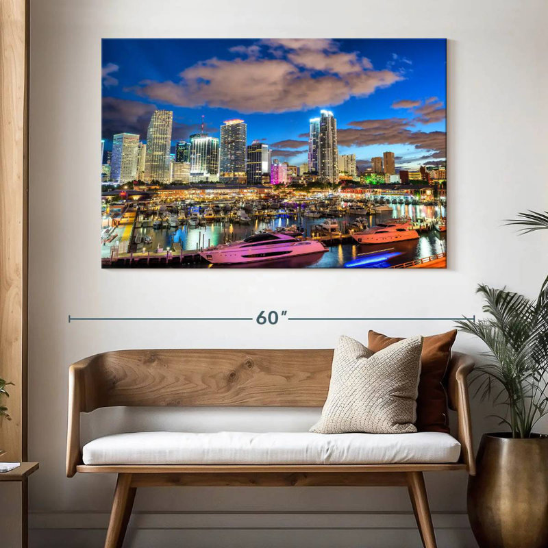Kavia Downtown Miami Florida, 34" H x 51" W