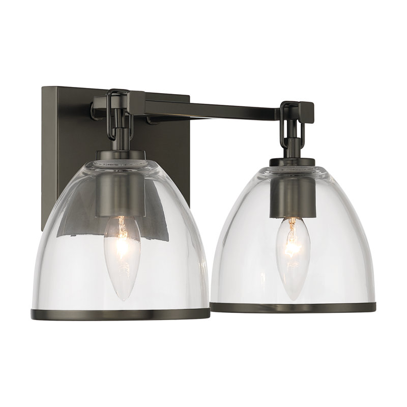 Meuble-lavabo 2 lumières Wynnfrost, Gunmetal, 60 Watts