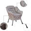 Grand canapé-lit en tissu avec accoudoirs et repose-pieds-63543914