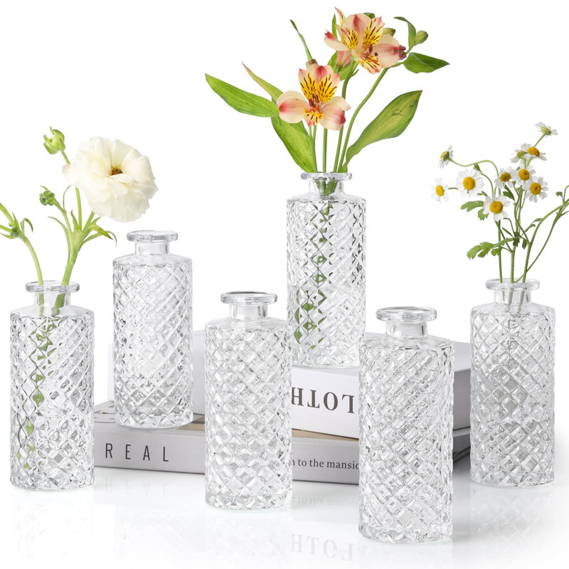 Derick Glass Table Vase, Clear