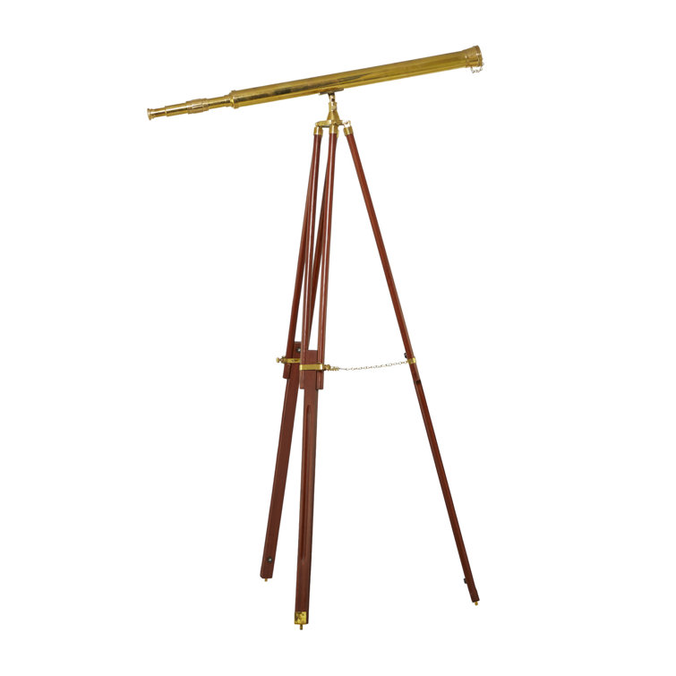 Janalee Brass Heirloom Decorative Telescope