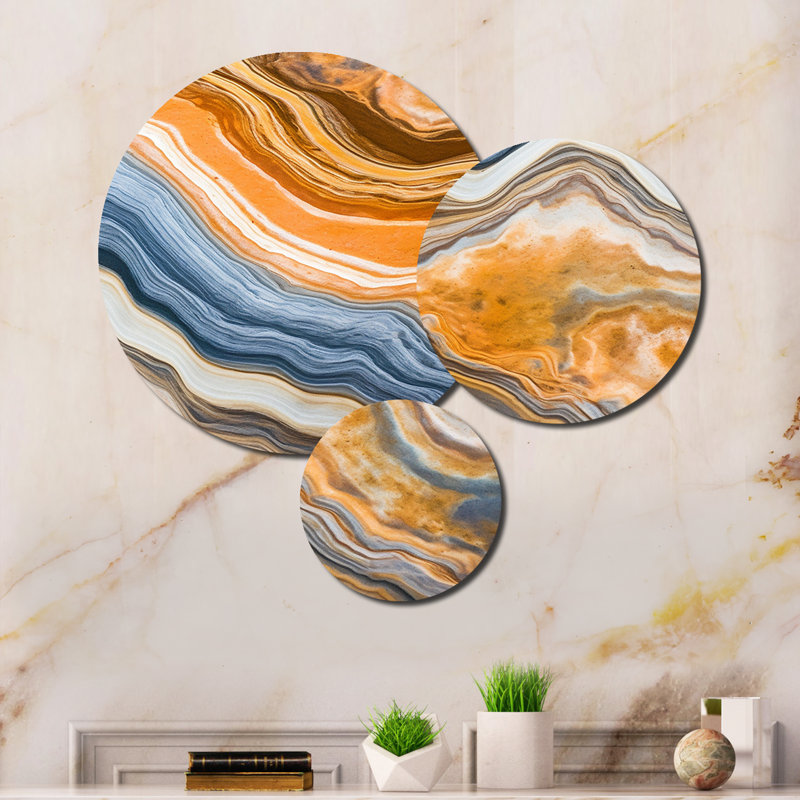 Abstract Wall Decor on Metal