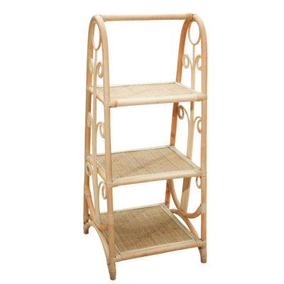 Bourbeau 45cm W Rattan Shelving Unit