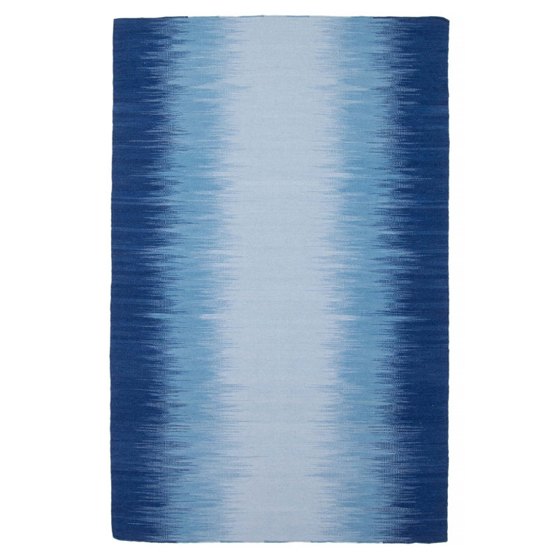 Tapis unique Kilim bleu 5 pi 2 po x 8 pi 1 po Ankara