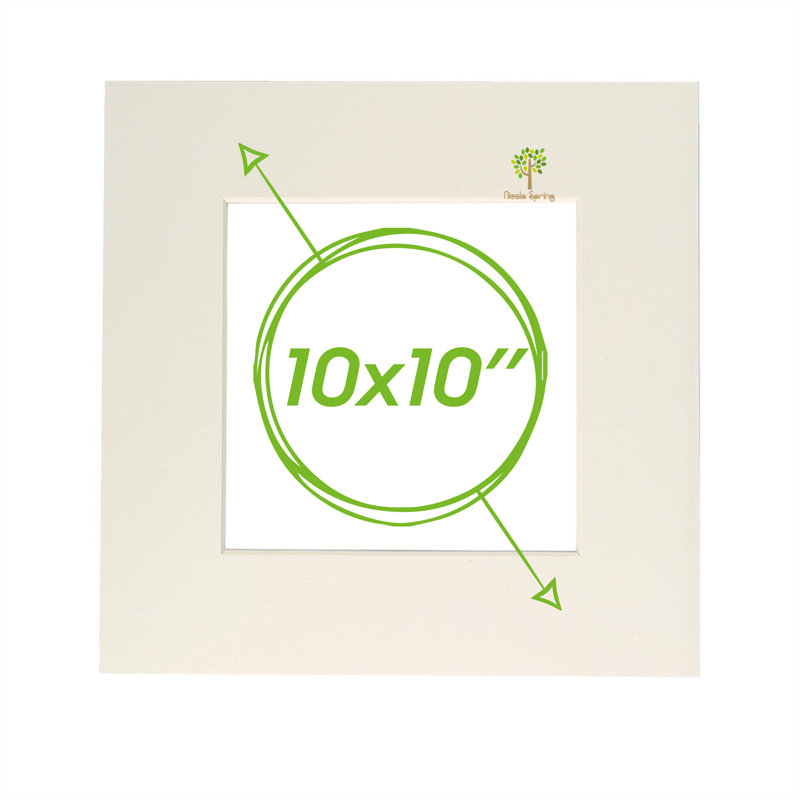 Nicola Spring - Picture Mount, 25cm H x 25cm W x 0.5cm D, Grey