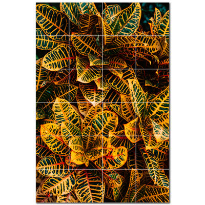 Trees Photo 6'' x 6'' Satin Ceramic Decorative Mural
