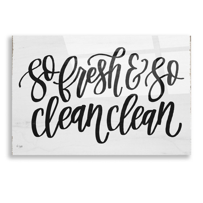 «So Fresh & So Clean Clean» par Jaxn Blvd, art mural en verre acrylique, H 12 po x l 16 po x P 0,13 po