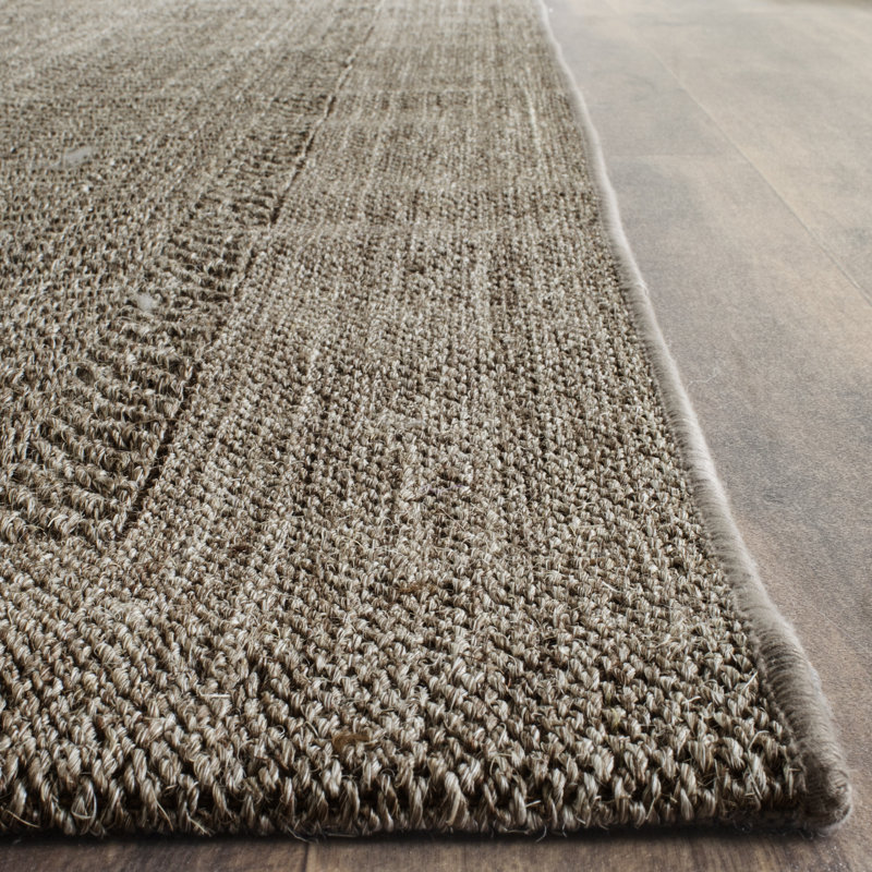 Fiske Jacquard Weave Sisal & Jute Solid Color Rug, Rectangle 6' x 9'