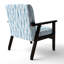 Chaise rembourrée moderne avec accoudoirs bleus Cascade-2133865730