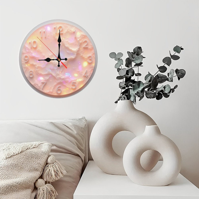 Horloge nuage iridescent