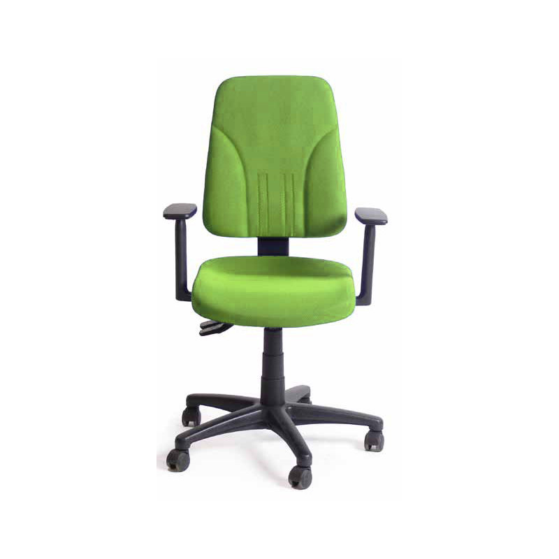 Office Chair, Green, Fixed armrests