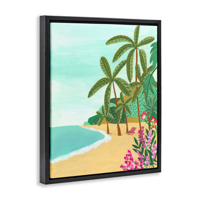 Palm Filled Shoreline Floating Frame, design by Nabeela Rumi
