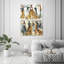 «Abstract Fashion Watercolor Modern Brown», ensemble de 2 impressions sur toile tendue-72385820