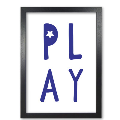 Play 1 Piece Single Picture Frame Wall Art