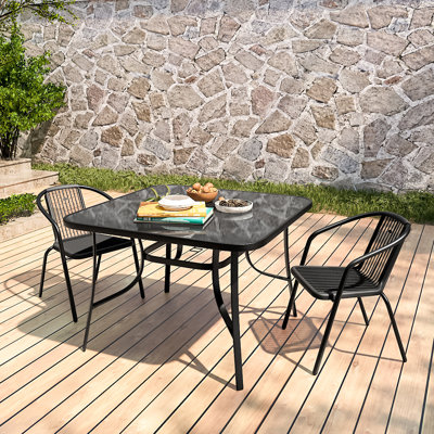 Bedfo Patio Dining Set with Square Table