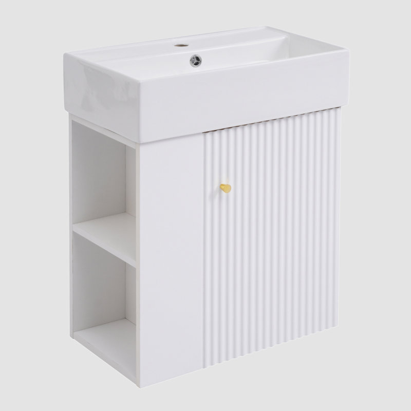 Ensemble de meuble-lavabo simple 12,2 po avec plateau en céramique Ojus
