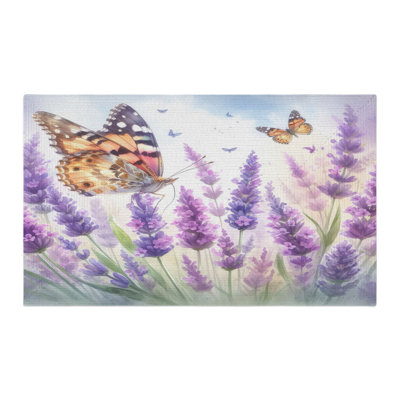 Tapis tressé Blooming Wings