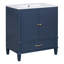 Meuble-lavabo 30 po avec lavabo style rétro, multifonctionnel