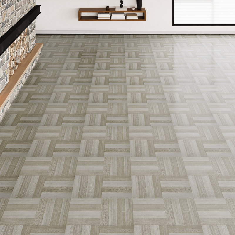 30.48 X 30.48 Cm Plastic Tile In Brown, Grey