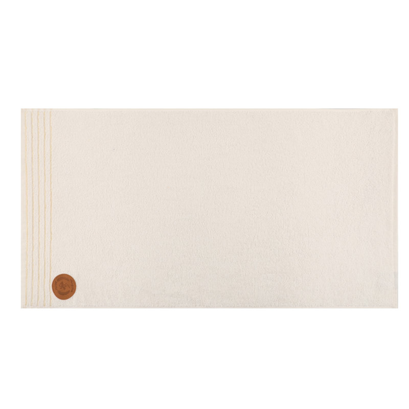 Ensemble de serviettes 4 pièces 100% coton, Jaune clair / jaune / orange / blanc