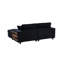 Canapé de style moderne pour intérieur, canapé convertible avec tissu en velours côtelé, canapé-lit moelleux et moderne pour un confort de salon surdimensionné