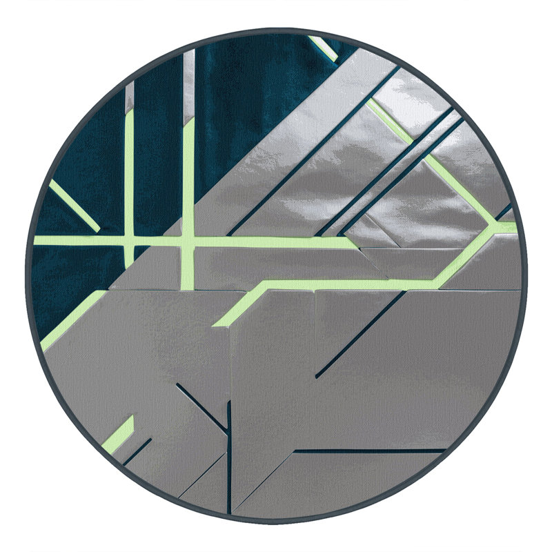Celestial Pulse Rug, Round 3'
