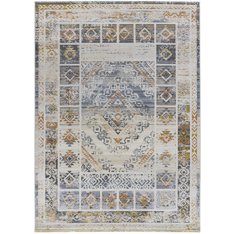 Ahrent Rectangle Moroccan Area Rug, Rectangle 192 x 290cm