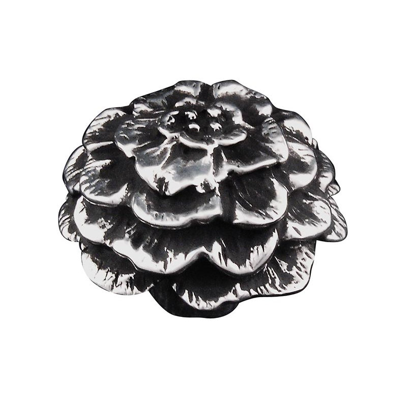Carlotta Novelty Knob, Antique Silver