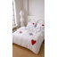 Tufted Embroidered Heart Duvet Cover Set (No Insert) Soft Comforter Cover Set with Cute Red Heart Design, 3 Piece Bedding Set with Pillowcases,Heart Embroidered Duvet Cover Set with Pillowcases, Soft Microfiber Bedding Set, Gift for Mother’s Day-113966417
