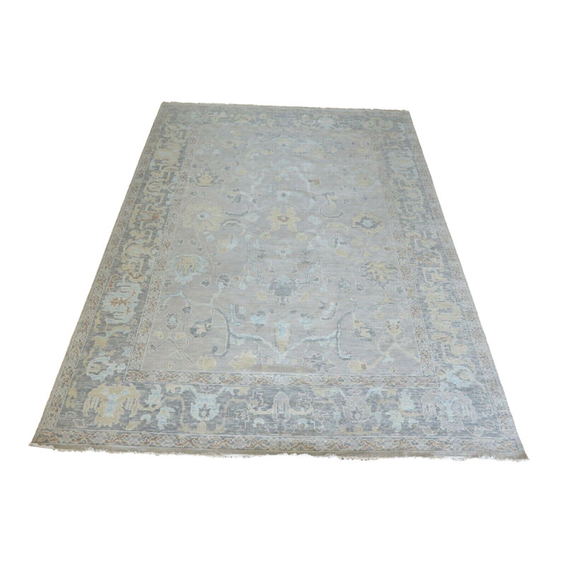 Tapis unique gris de 10 pi 1 po x 14 pi 3 po