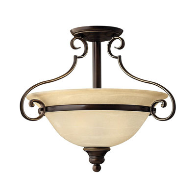 Vanburen Glass Semi Flush Mount