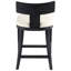Sedia Upholstered Stool with Solid Wood Frame