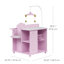 Teamson Kids Olivia Little World Twinkle Stars Princess 4-in-1 Baby Dolls Baby Doll Changing Station Furniture