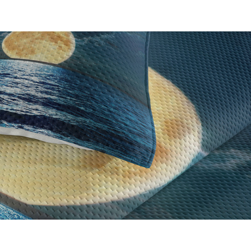 Hypnotic Coastal Polyester Coverlet