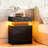 Modern 3-drawer Nightstand With Charging Station, Night Stand With Storage And Led Lights, Wood Bedside Table With Lock, Wood End Table For Bedroom-647199117