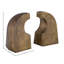 Nayi Aluminum Bookend (Set of 2), Antique Brass