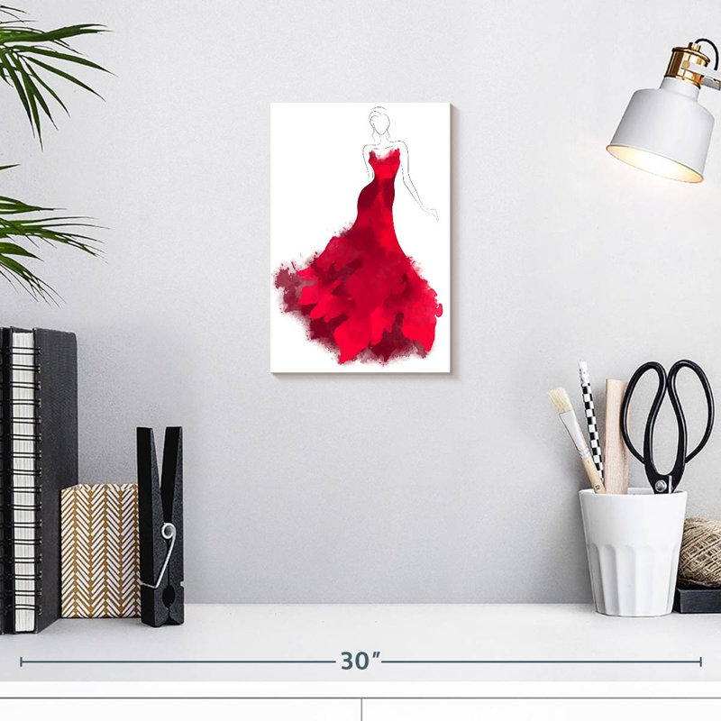 Robe rouge Sh Shurworth, H 12 po x l 8 po