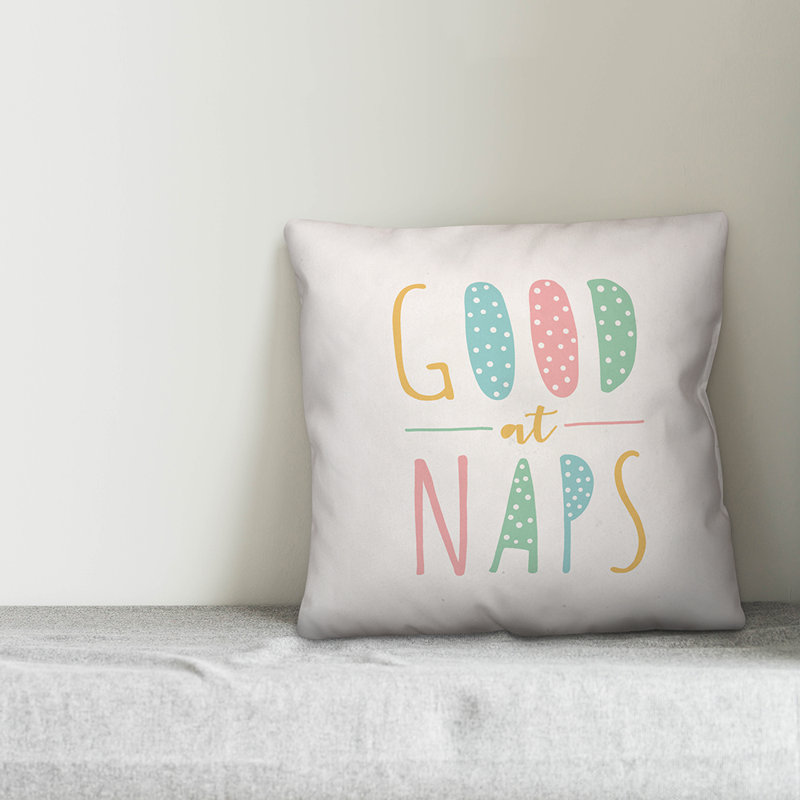 Textual Throw Pillow
