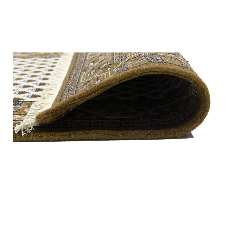 Tapis crème crème 3 x 5 Indo Botemir
