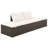 vidaXL Patio Bed, Outdoor Lounge Bed, Adjustable Sides Lightweight Weather-Resistant Easy Maintenance, Washable Cushions & Poly Rattan Frame-1445387325-1446966242
