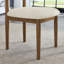 Ensemble de salle à manger 5 pièces, table à manger à tréteaux et 4 chaises élégantes, chêne clair