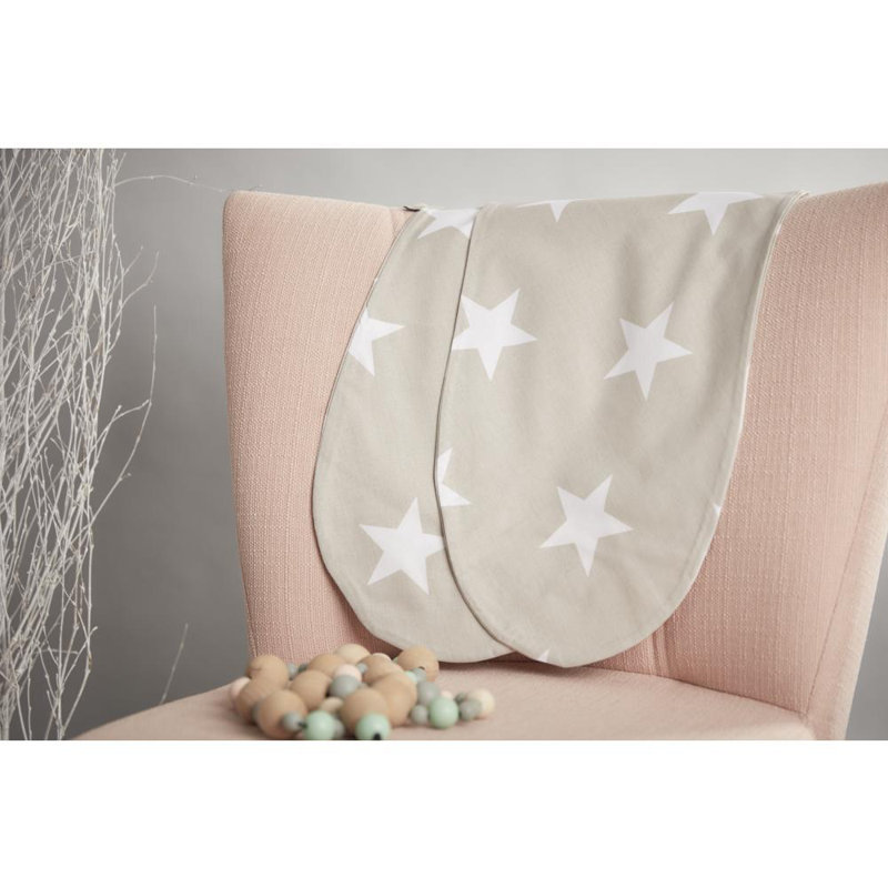 Große Sterne Friends Geometric Cot Pillowcase, Beige