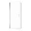 Porte de douche pivotante semi-encadrée 86 cm (L) x 183 cm (H), verre trempé SGCC 6 mm-126704978