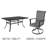 Errik 6 - Person Trestle Dining Set-613249391