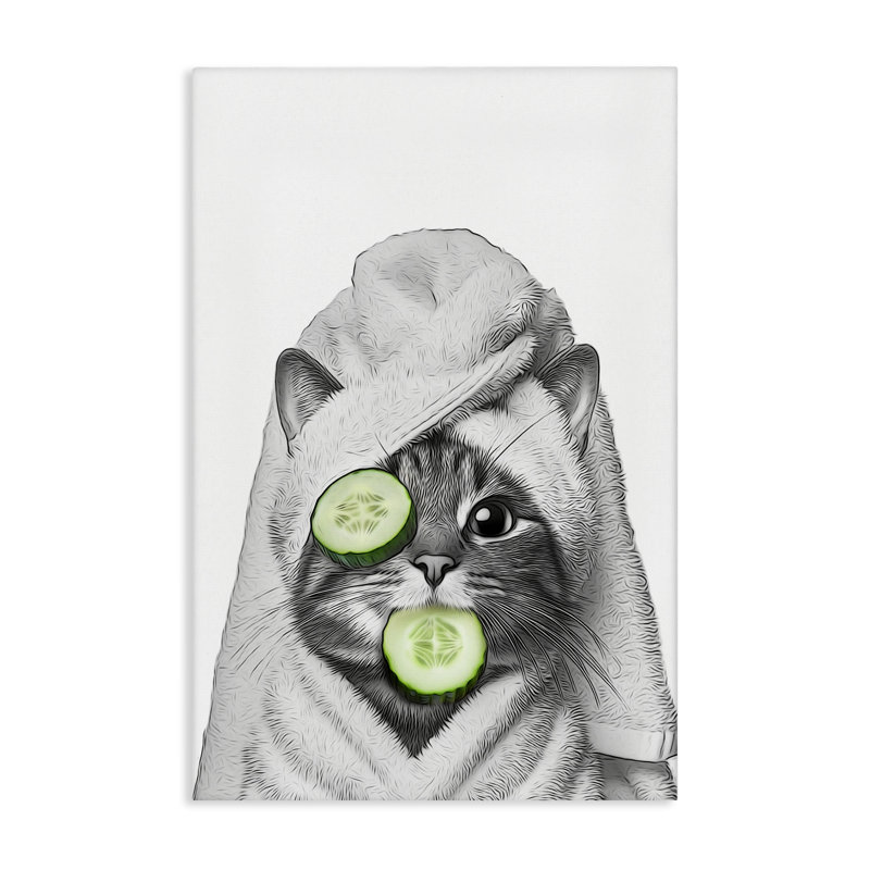 «Spa Bath Day Cat» par Annalisa Latella, H 45 po x l 30 po