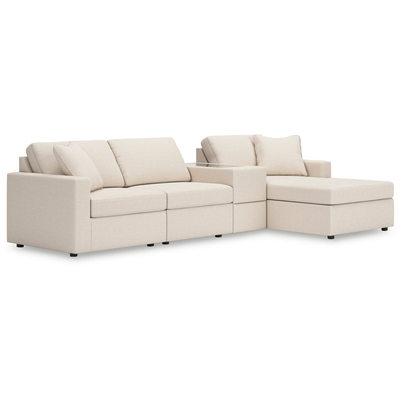 Canapé modulaire 4 pièces avec méridienne Modmax, Orienté à droite