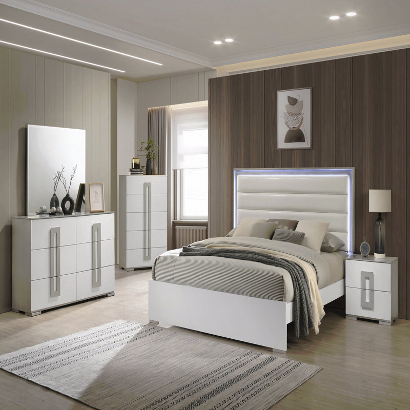5-Drawer Chest (Chest Of Drawers), Contemporary Style  Made With Wood