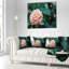 Gros plan d'une fleur rose rouge et orange - Coussin imprimé floral-30721294-30721297