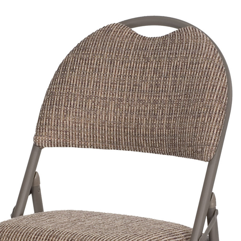 Latitude Run® Sudden Comfort Motif Fabric Double Pad High Back Folding Chair, (Set of 4)